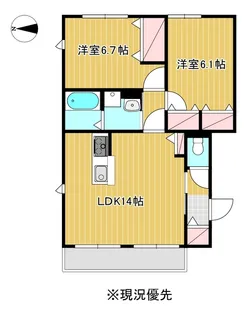 Belle sable【2階】の間取り