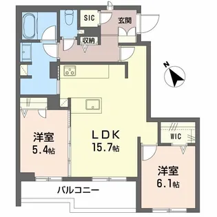 クラウンレジデンスII【1階】の間取り