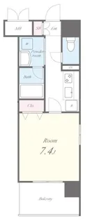 ボーベル玉造【3階】の間取り