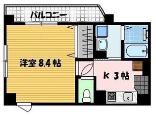 グリーンコート樺島【4階】の間取り