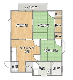 グリーンハイツ【1階】の間取り