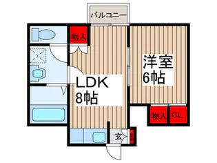 ラフィ-ヌ相之川【1階】の間取り