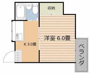 郡元シティハイツ【2階】の間取り