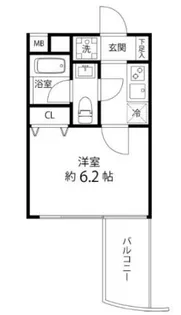 マーレ横浜白金【2階】の間取り