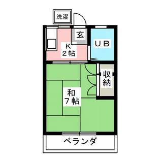 尾崎ハイツ【2階】の間取り