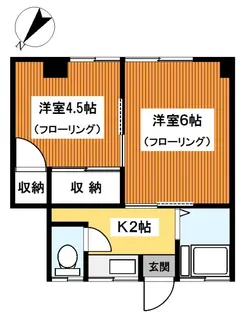 萩赤門ビル【1階】の間取り