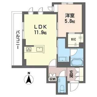 アンビエラ武蔵小杉【2階】の間取り