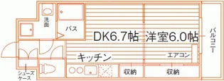 レジディア岡山駅前【5階】の間取り
