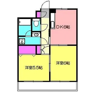 クレールハイツ小机【1階】の間取り