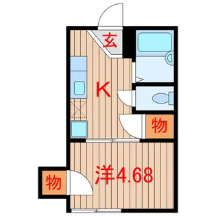 フレグランス北習志野【1階】の間取り