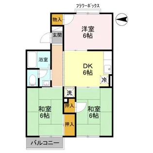 トリヴァンベール中島【3階】の間取り