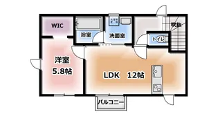 ウィステリアII【2階】の間取り