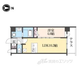 CRESTTAPP京都太秦天神川DEX2【1階】の間取り