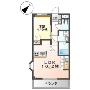 アシューレ伊倉【2階】の間取り