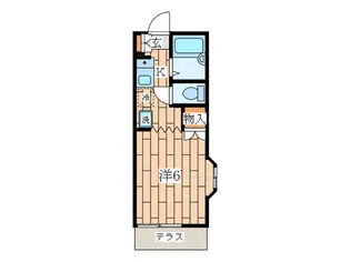 グランデュール縄嶋【1階】の間取り
