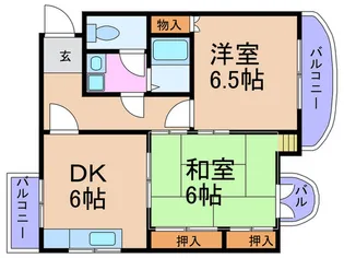 メゾンN&K【4階】の間取り