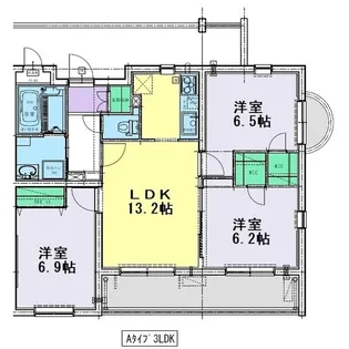 リベラ エレンシア【3階】の間取り