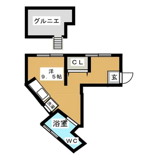 北町ハイツ【2階】の間取り