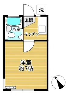 ホワイトコーポ津田沼【2階】の間取り
