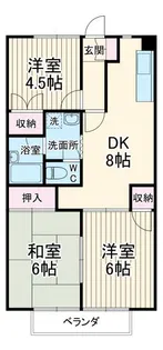 サマックス広瀬ハイツA【1階】の間取り