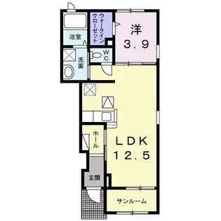 アーベントロート I【1階】の間取り