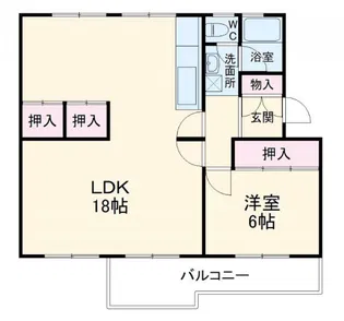 さつきが丘西住宅10号棟【5階】の間取り