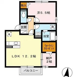 アルティスタ D棟【2階】の間取り