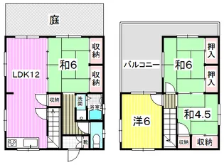 鹿児島県鹿児島市東坂元4【一戸建】の間取り