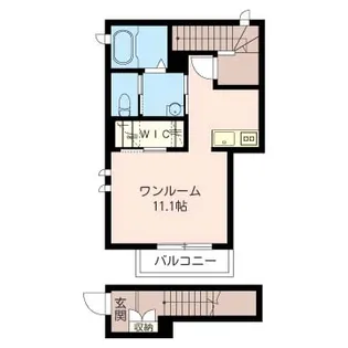 プチ リアン【2階】の間取り