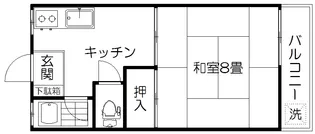 グリーンハウス【1階】の間取り
