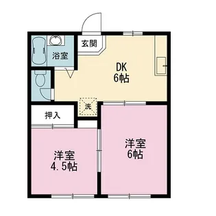 フェリース港南台【2階】の間取り