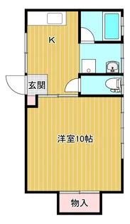 コーポフルール【1階】の間取り