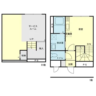 CROSS ROAD渋谷神山町【1階】の間取り