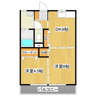ハイム稲葉【1階】の間取り
