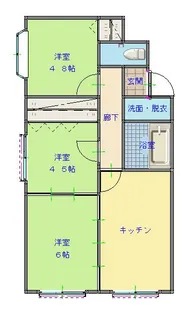 ラ・メゾン・ド・パストラル【2階】の間取り