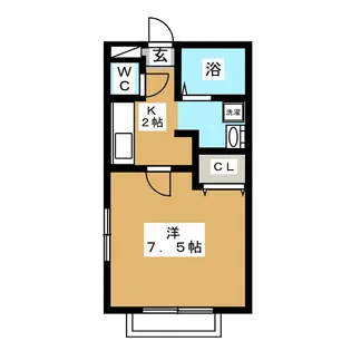 カーサエクセルII【2階】の間取り