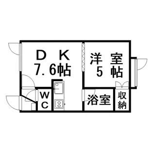 ドエルコンフォート【1階】の間取り