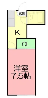 ムツミハイツ【2階】の間取り