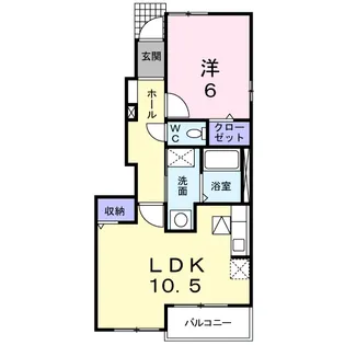 ファイン ブリーズ【1階】の間取り