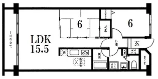 京都府京都市左京区鹿ケ谷宮ノ前町【マンション】の間取り