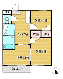プレジュール高橋I【2階】の間取り
