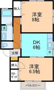 グリーンウエストKR【2階】の間取り