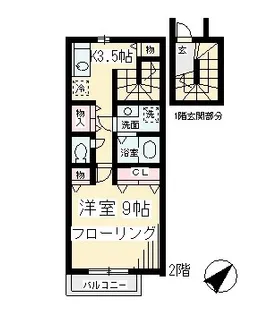 DCラフィネ【2階】の間取り