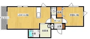 NORTH COURT(ノースコート)【3階】の間取り