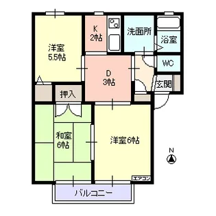 3DKの間取り画像