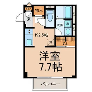 ニューハイツ日野【2階】の間取り