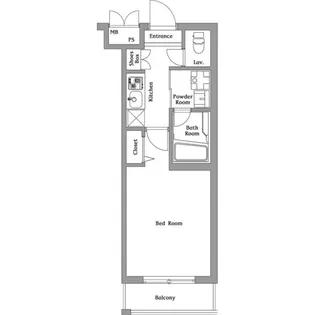 ハーモニーレジデンス羽田ウエスト#002【2階】の間取り