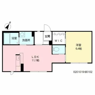 ディアスとも B棟【1階】の間取り