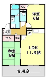大阪府門真市五月田町【アパート】の間取り