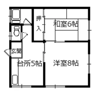 石岡荘【2階】の間取り